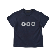 999Humanity EVD Logo Half T-Shirt Dark Navy