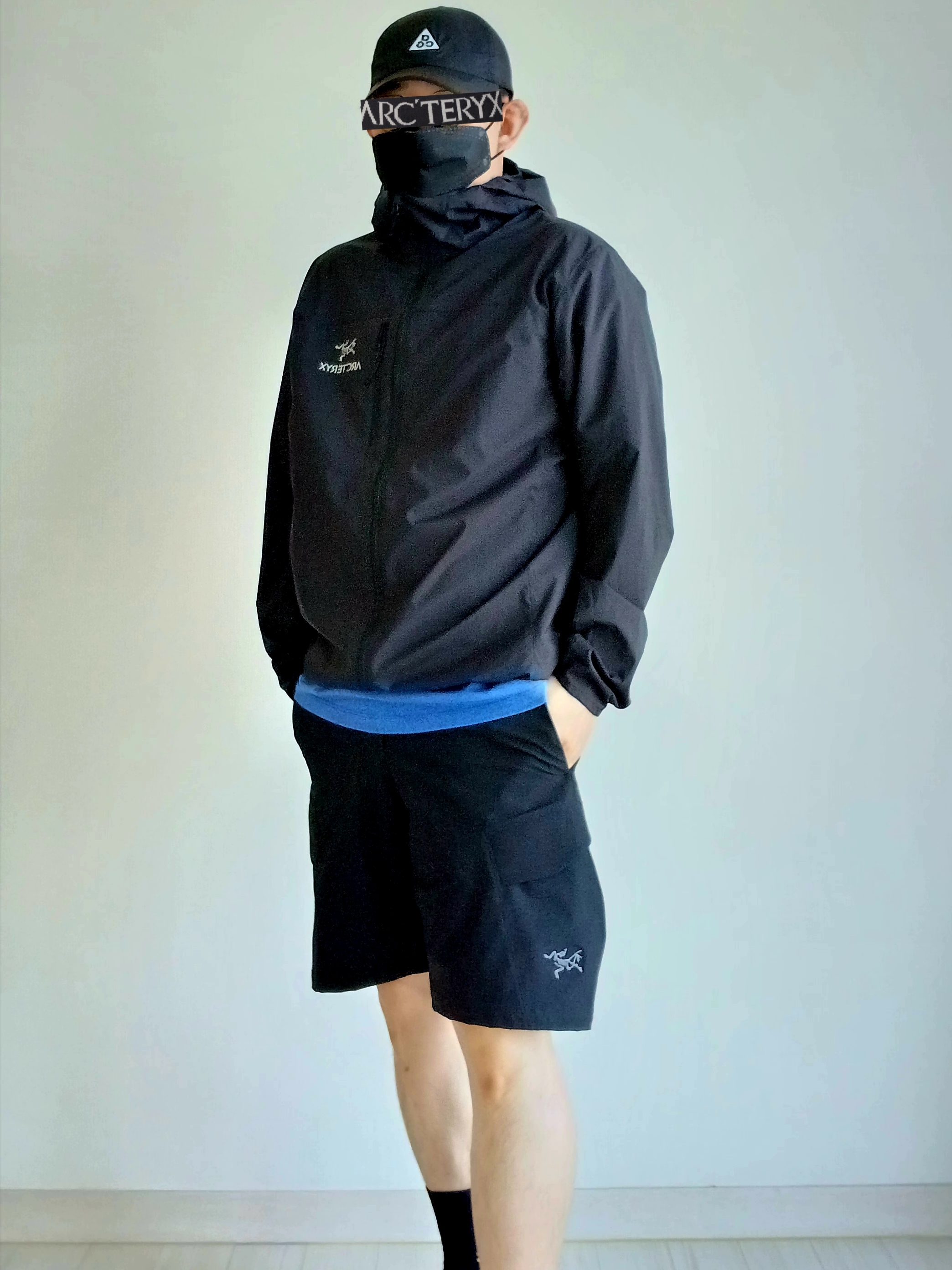 Nike ACG Trail Cap Black, Arc'teryx Squamish Hoody Black 착용 스타일 - 7