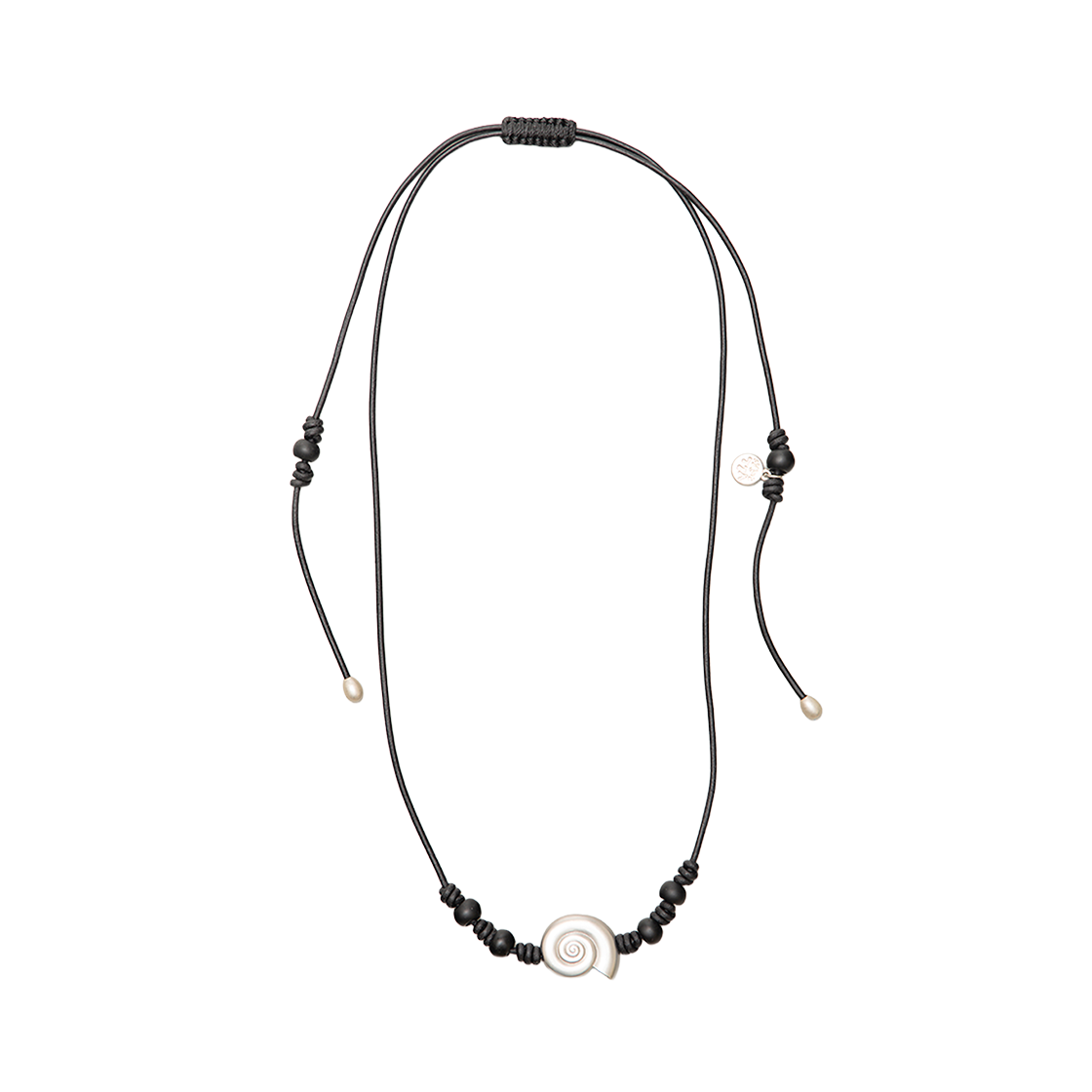 TBH52ABTN009BK TOWTOW.ARCHIVE Concha Necklace Black