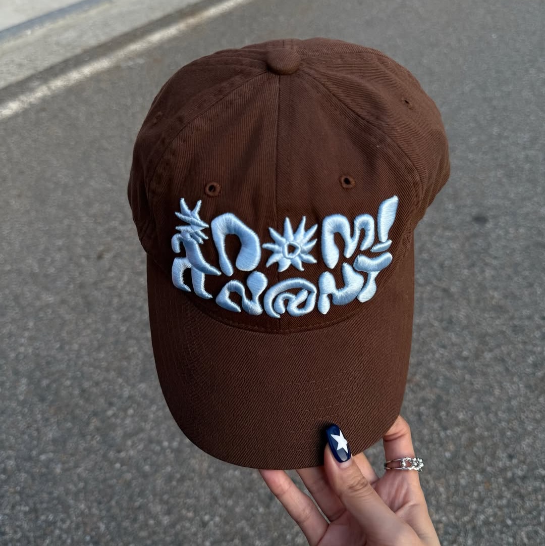Dominant Star Kids Cap Brown 착용 스타일 - 3