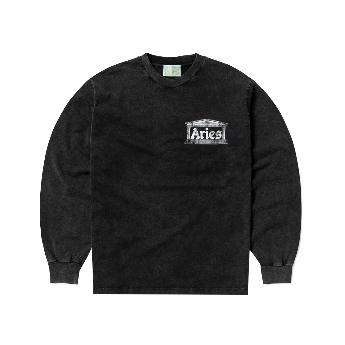 에리즈 얼라이즈 에이지드 앤션트 템플 롱 슬리브 티 블랙 - 25SS(Aries Aged Ancient Temple LS Tee Black - 25SS)