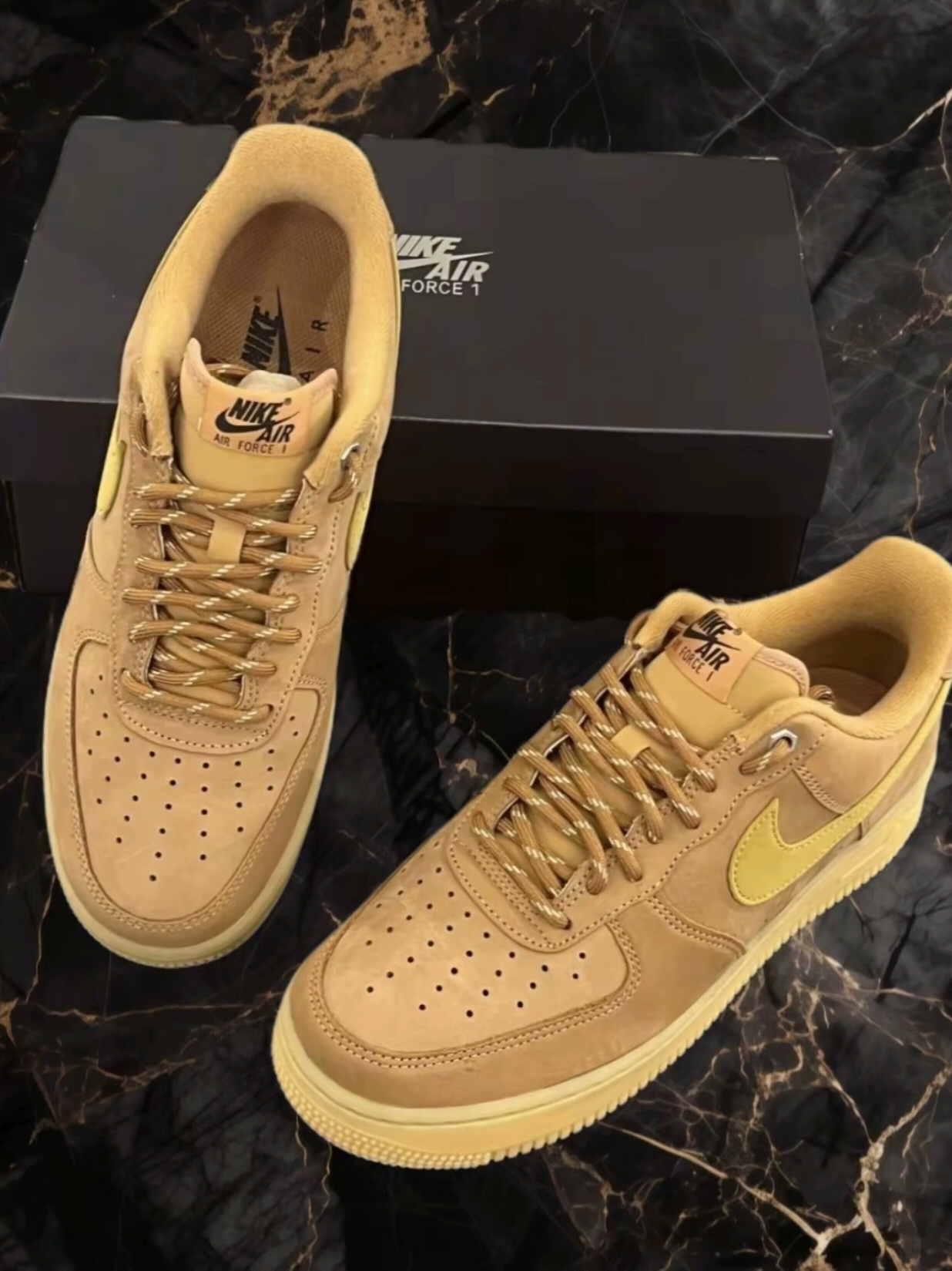 Nike Air Force 1 '07 WB Flax 착용 스타일 - 1