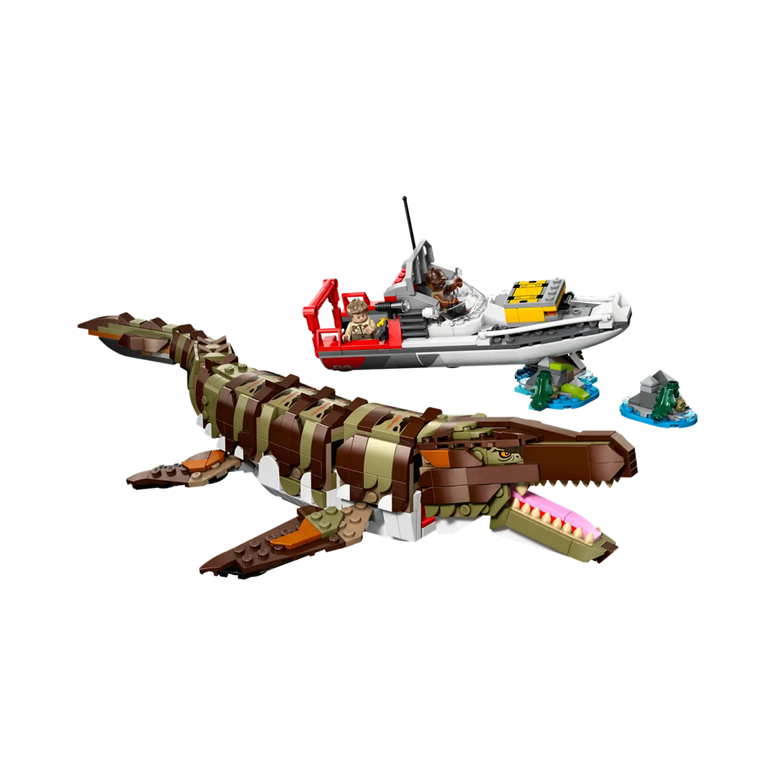레고 쥬라기 월드 브릭 조립식 모사사우루스 보트 미션(Lego Jurassic World Brick-Built Mosasaurus Boat Mission) - 1