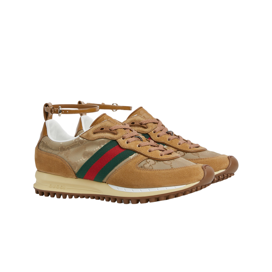(W) 구찌 롸이톤 스니커즈 라이트 브라운((W) Gucci Rhyton Sneakers Light Brown) - 2