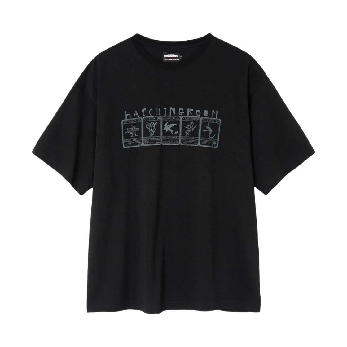 - Hatchingroom x How To Train Your Dragon Dragon Cards T-Shirt Black