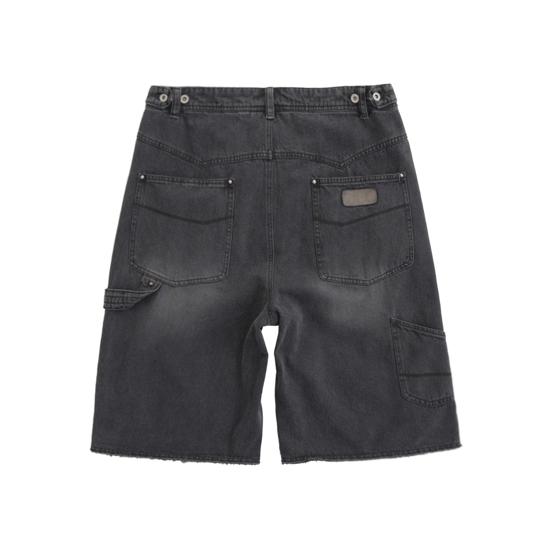 PG5OSP1501A4 Polyteru 1011 Double Knee 1/2 Pants Gray - #2