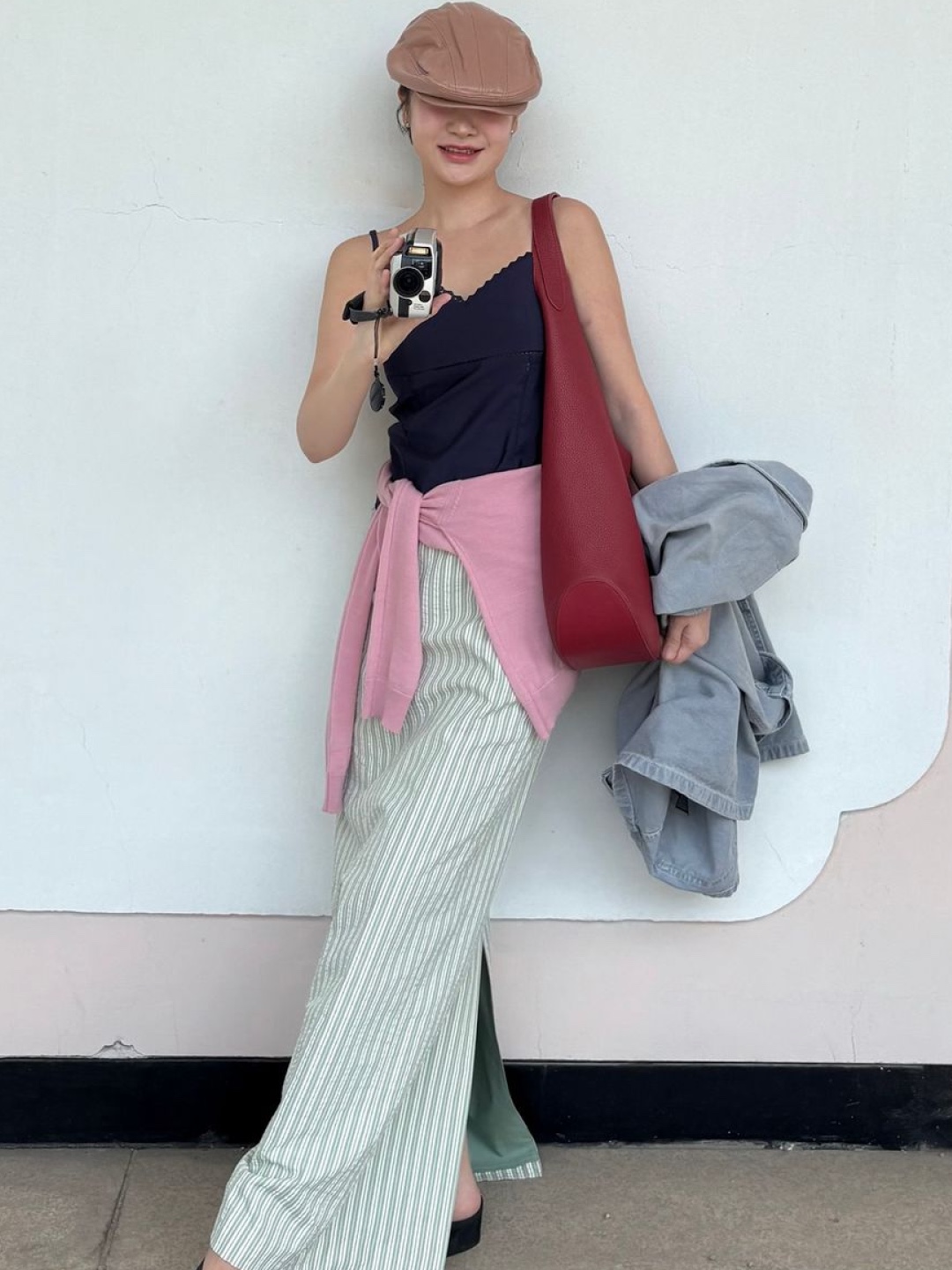 Vacant Archive Piper Wide Hipsack Belt Khaki, Vacant Archive Piper Wide Hipsack Belt Black 착용 스타일 - 4