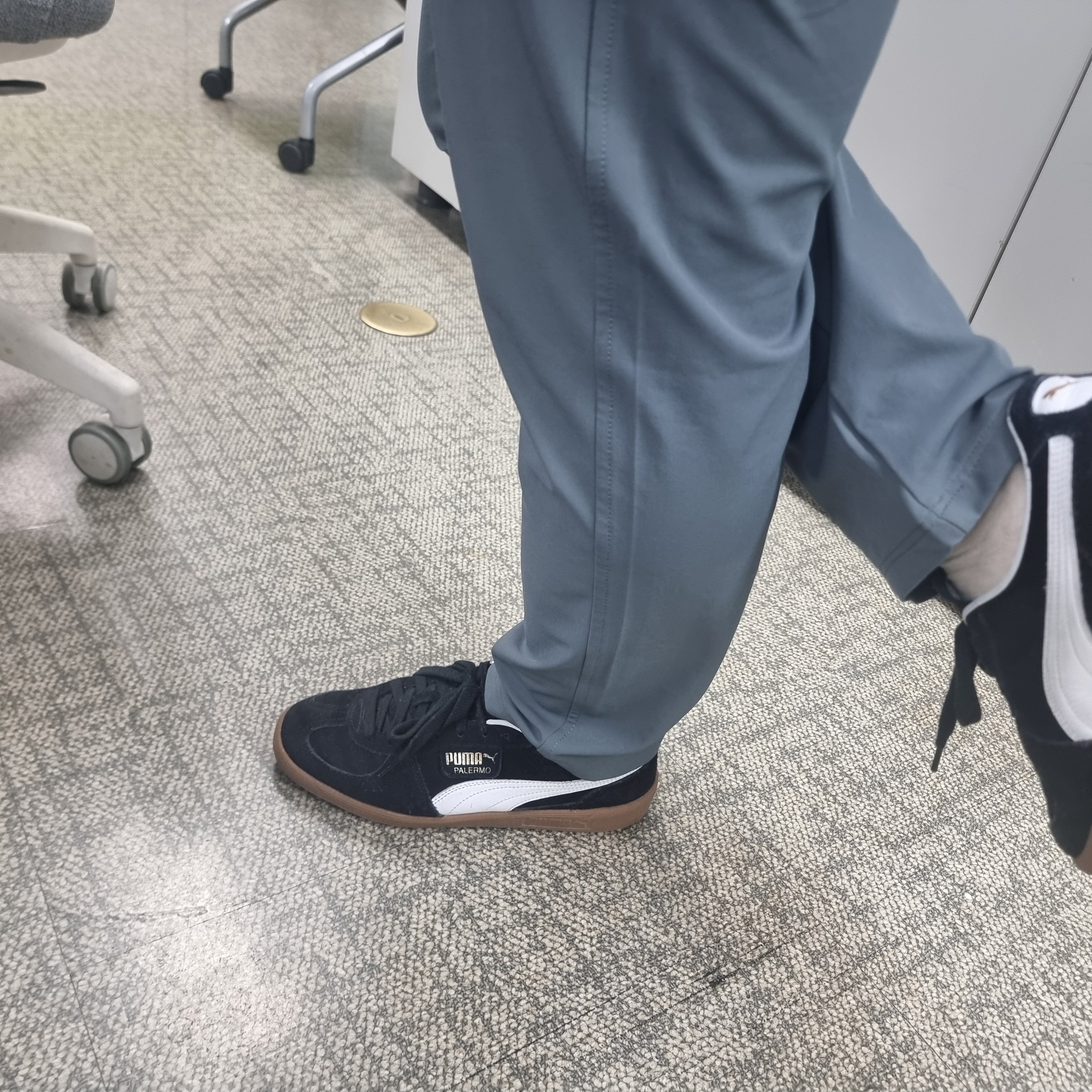 Puma Palermo Black White 착용 스타일