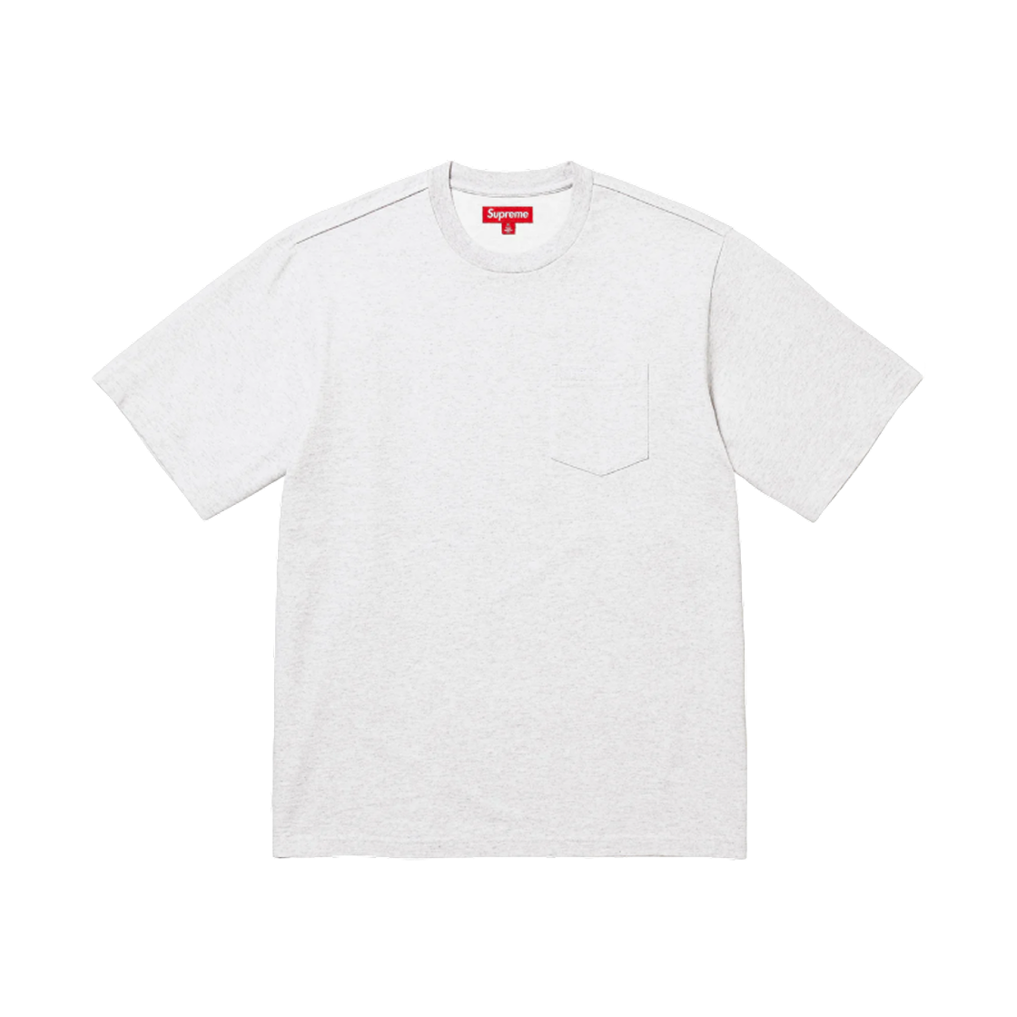 슈프림 숏슬리브 포켓 티셔츠 애쉬 그레이 - 25SS