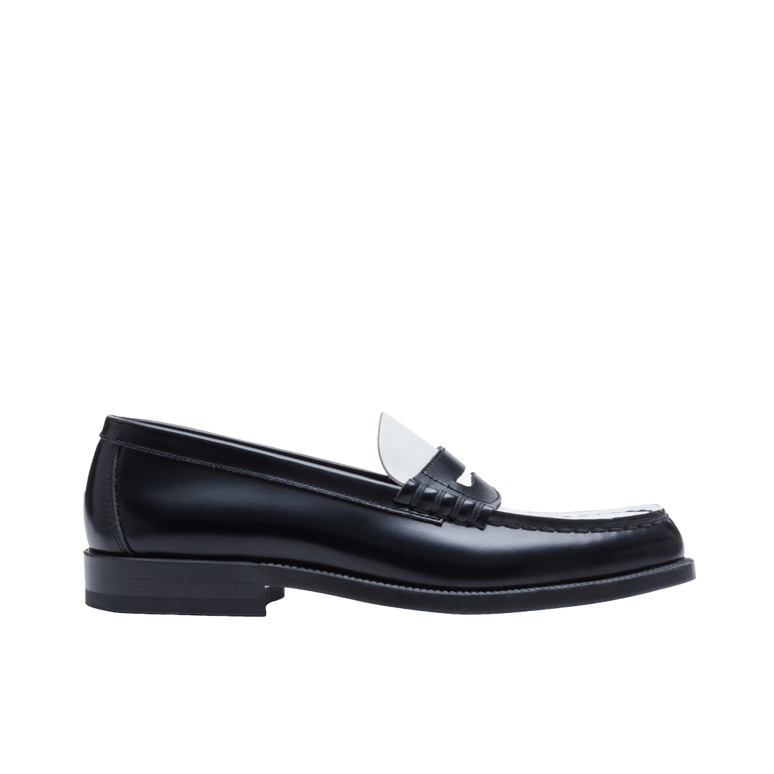 하루타 HS-906 페니로퍼 블랙&화이트(Haruta HS-906 Penny Loafer Black & White)