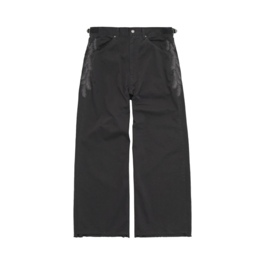 PG5OPT0202A0 Polyteru 1011 Feather Gosima Pants Deep Charcoal