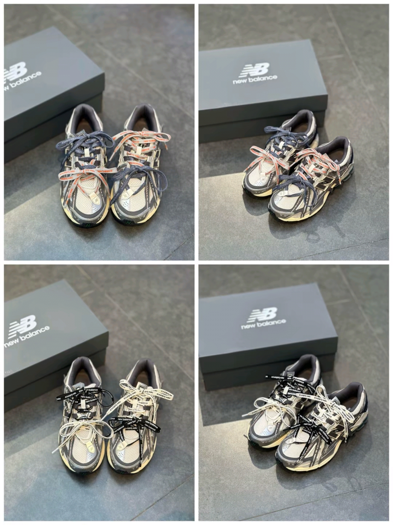 New Balance 1906A Silver Metallic Castlerock 착용 스타일 - 2