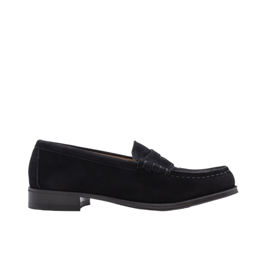 HRT-304-BK-NBK Haruta HS-304 Penny Loafer Nubuck Black