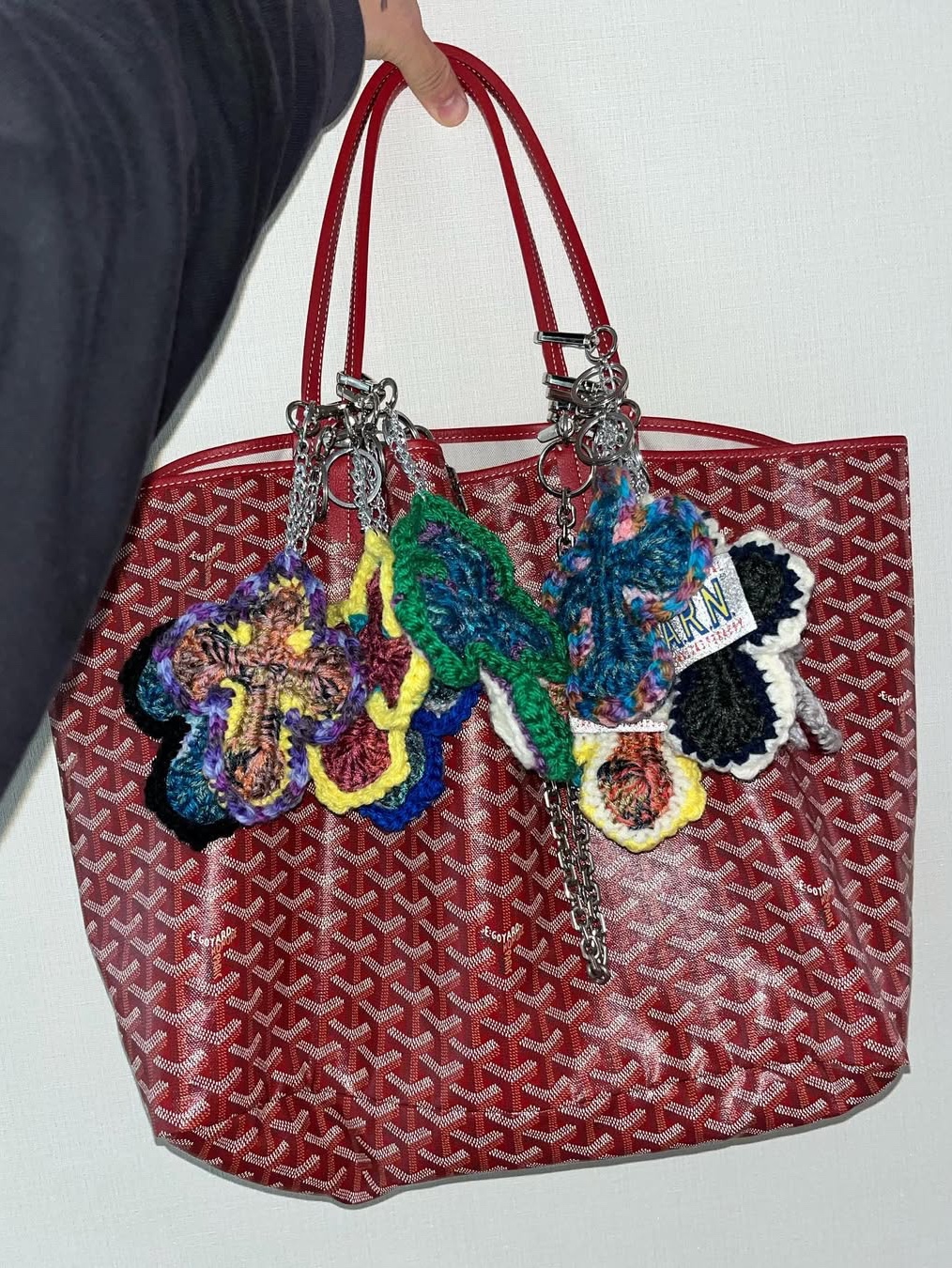 Goyard Saint Louis PM Bag Burgundy 착용 스타일