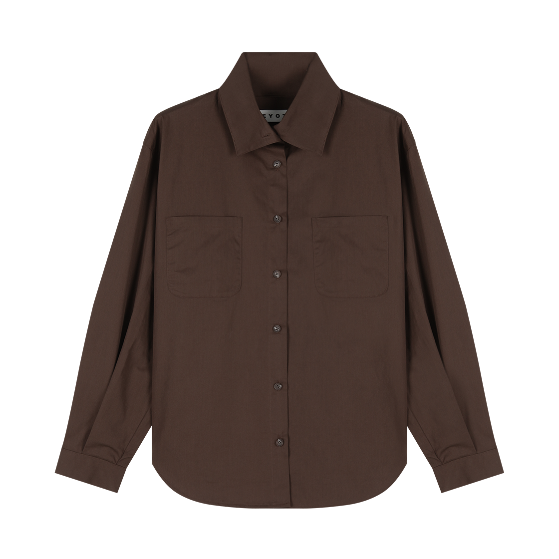 페요테 하이넥 투 포켓 셔츠 브라운(PEYOTE High Neck Two Pocket Shirt Brown)