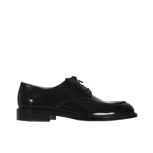 HRT-718-BK Haruta HS-718 U-Tip Derby Shoes Black