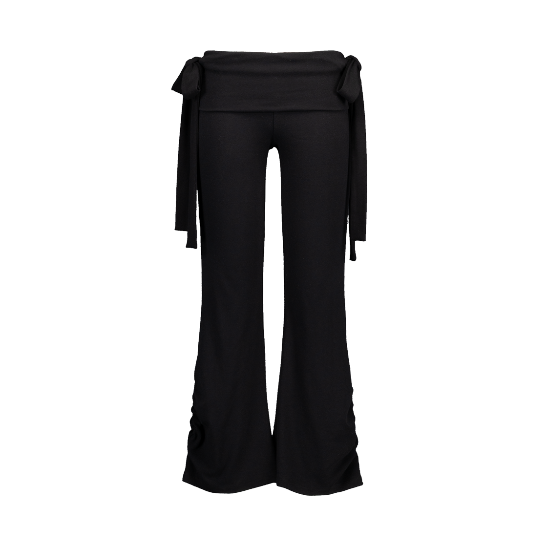 페요테 폴딩 웨이스트 셔링 팬츠 블랙(PEYOTE Folding Waist Shirring Pants Black)
