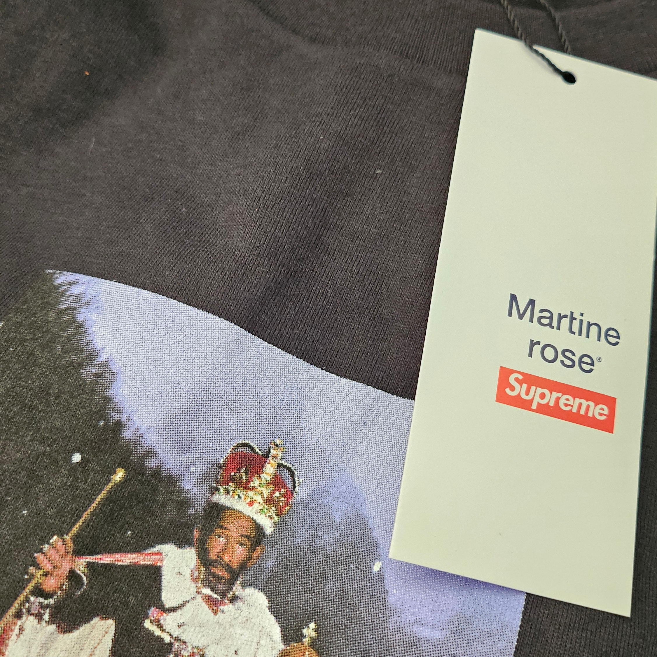 Supreme x Martine Rose Lee Scratch Perry T-Shirt Black - 24FW 착용 스타일