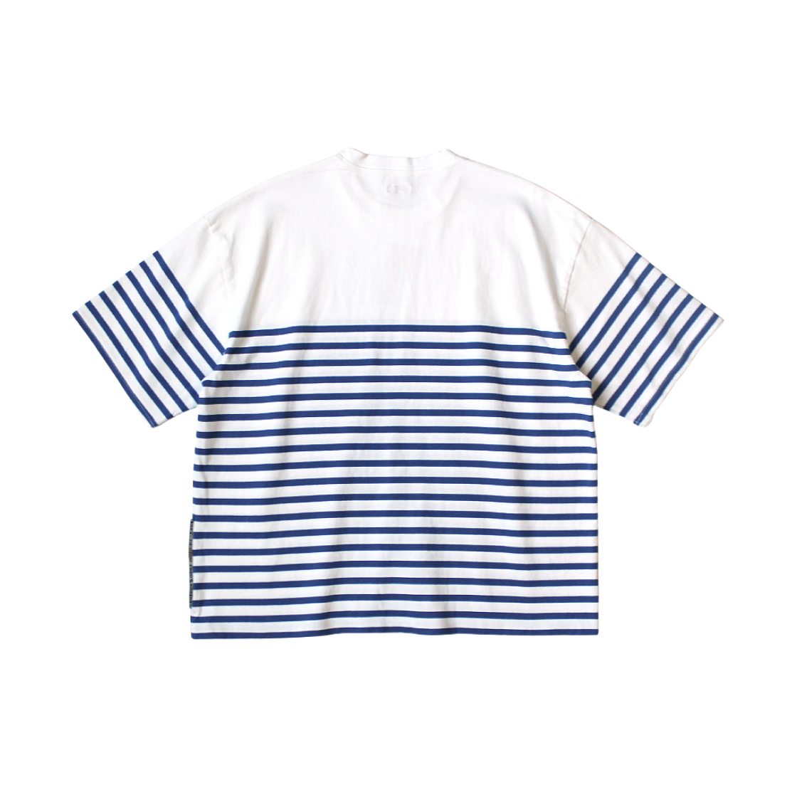 캐피탈 패널 보더 저지 박스 티셔츠 패키쉬 스몰 레인보우 Y Pt 화이트(Kapital Panel Border Jersey Box T-Shirt Peckish Small Rainbow Y Pt White) - 2
