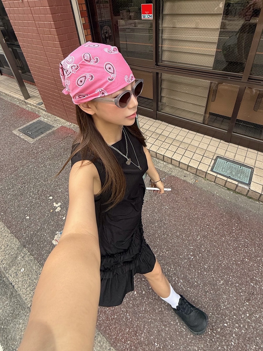 On Running x Post Archive Faction (Paf) Cloudmonster 2 Black Magnet, (W) Hysteric Glamour On Skull Pick Necklace Silver 착용 스타일
