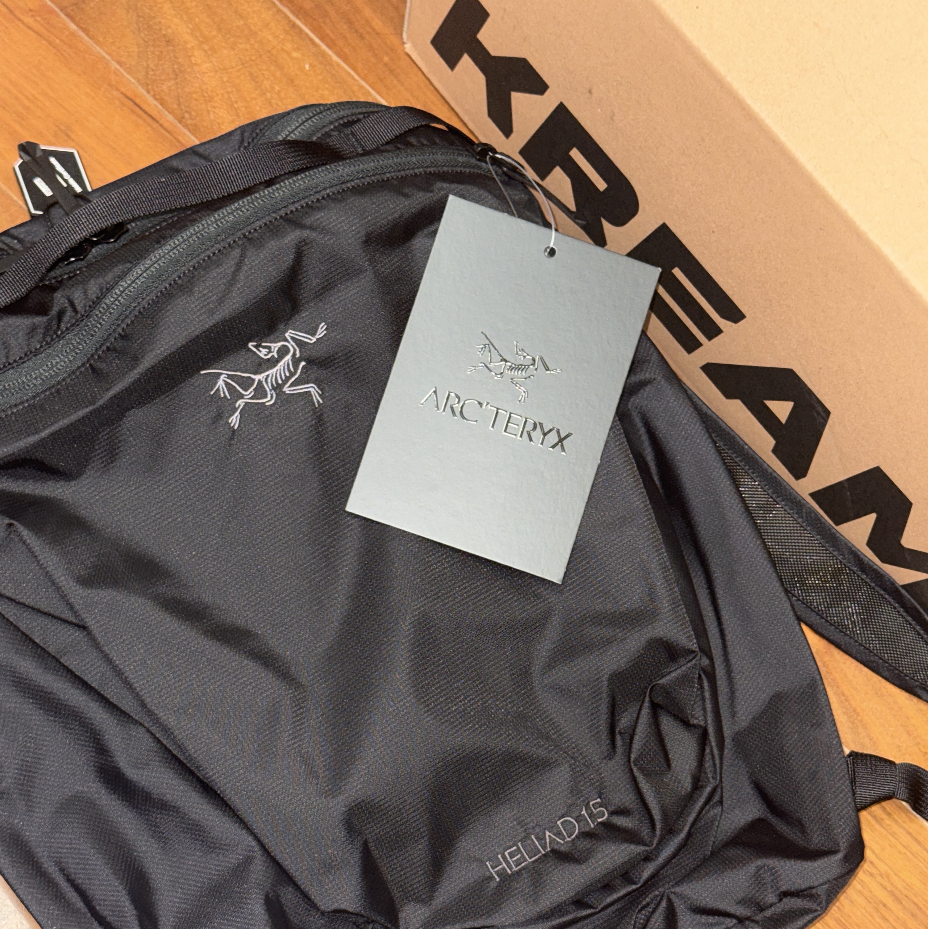 Arc'teryx Heliad 15 Backpack Black 착용 스타일