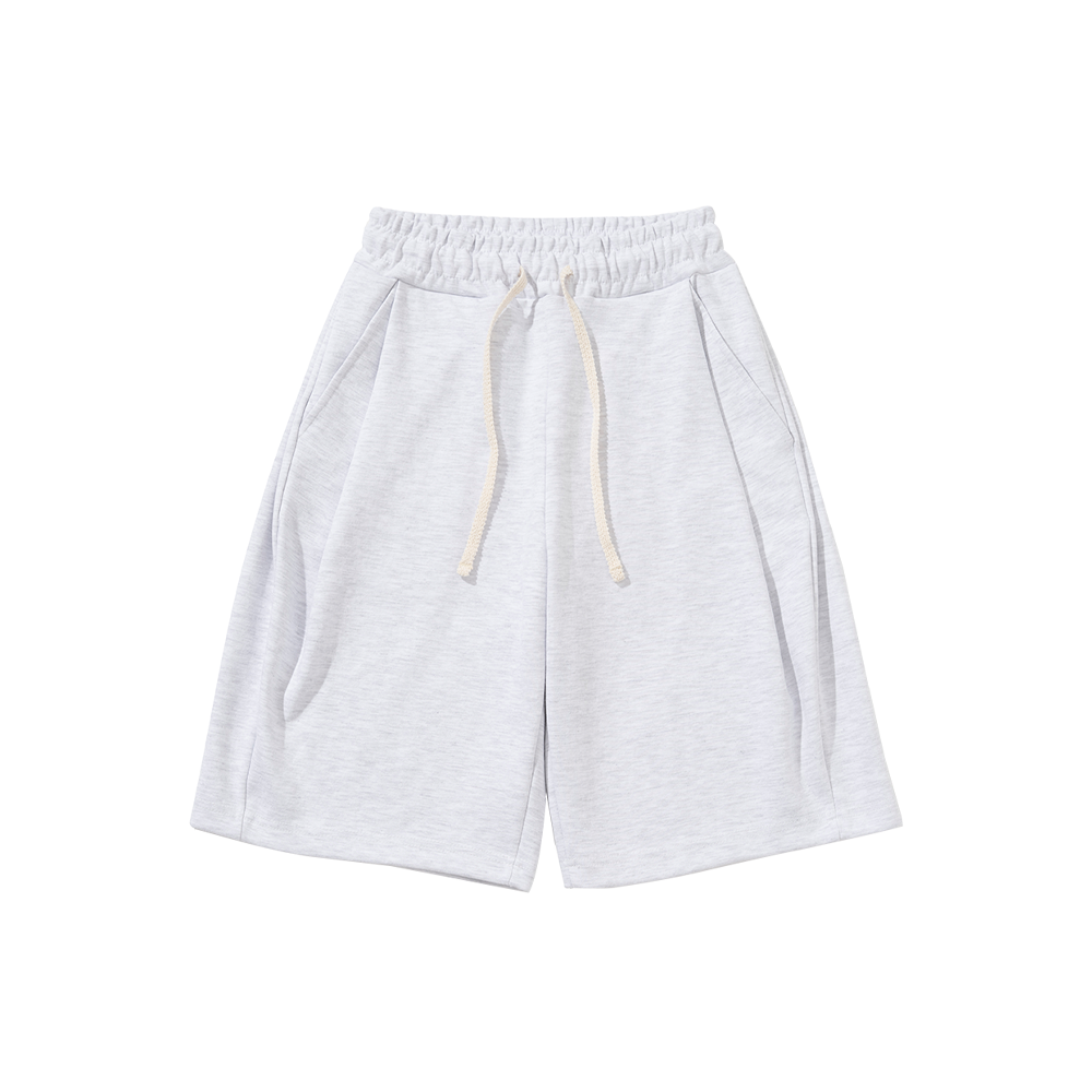 K25SSUP01MW Knitted Bermuda Tranning Half Pants Melange White - 대표 이미지 #1