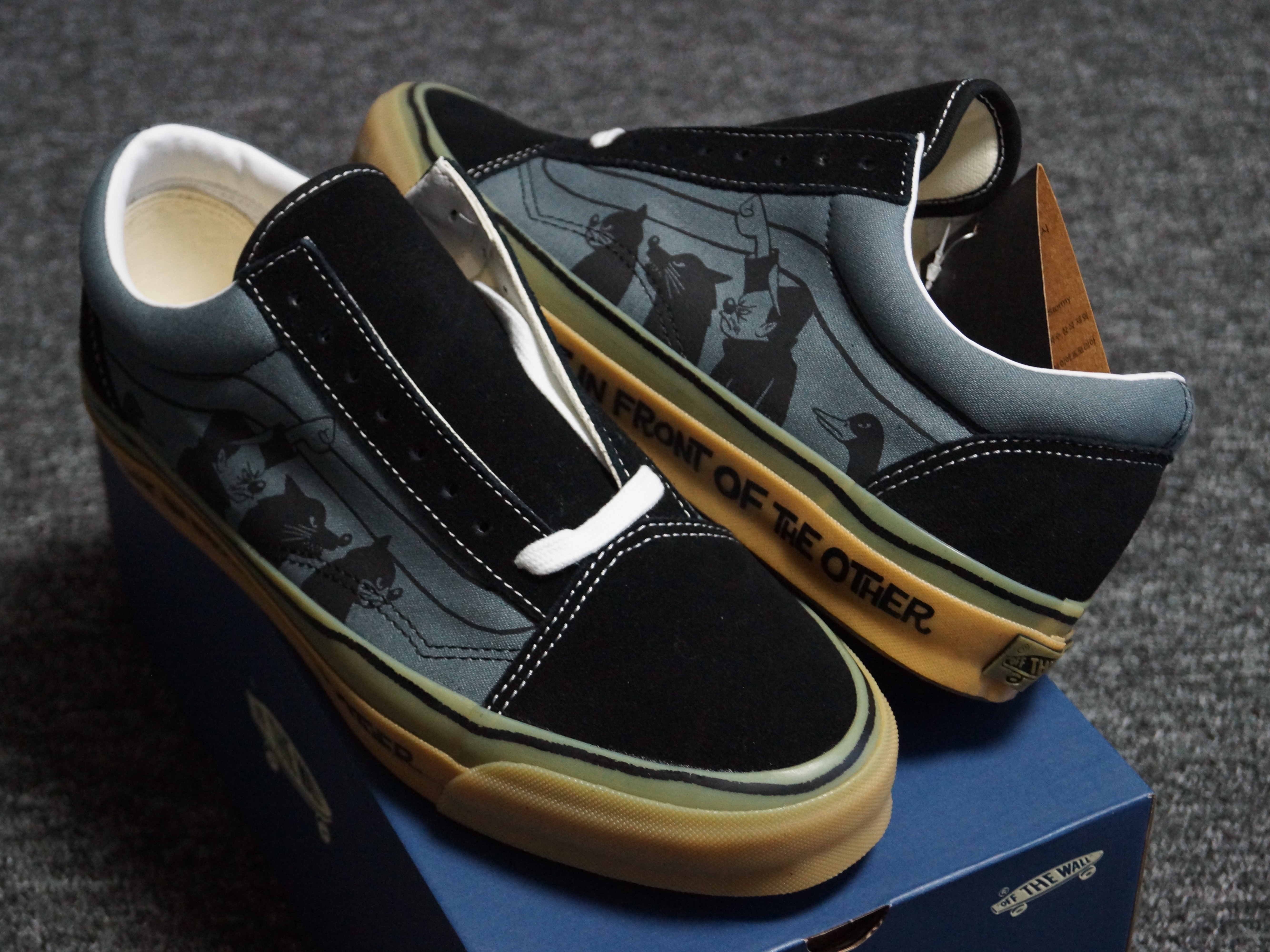 Vans x Yusuke Hanai Premium Old Skool Hanai Black Stormy Weather 착용 스타일