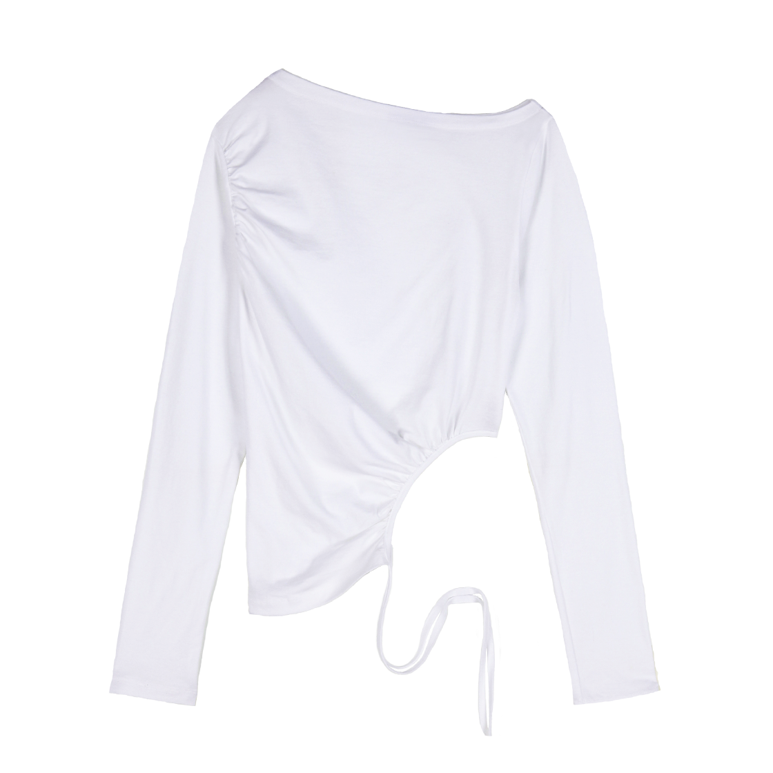 페요테 사이드 홀 언발란스 탑 화이트(PEYOTE Side Hole Unbalanced Top White)