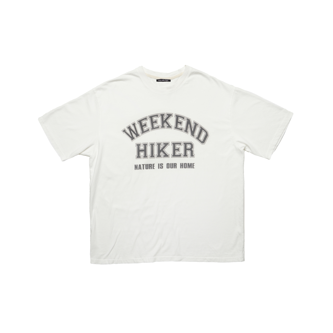 더그레이티스트 위켄드 하이커 반팔티 아이보리(THE GREATEST Weekend Hiker T-Shirt Ivory)