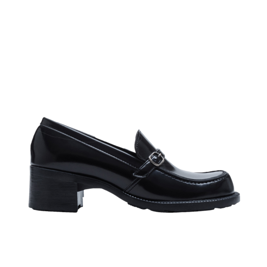 HRT-4711-BK Haruta HS-4711Ring Strap Heel-Up Loafer Black