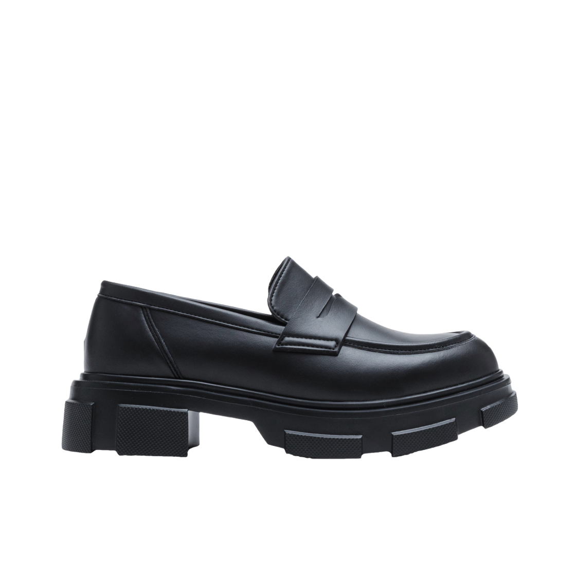 하루타 HS-4310 페니로퍼 청키힐 블랙(Haruta HS-4310 Penny Loafer Chunky Heel Black)