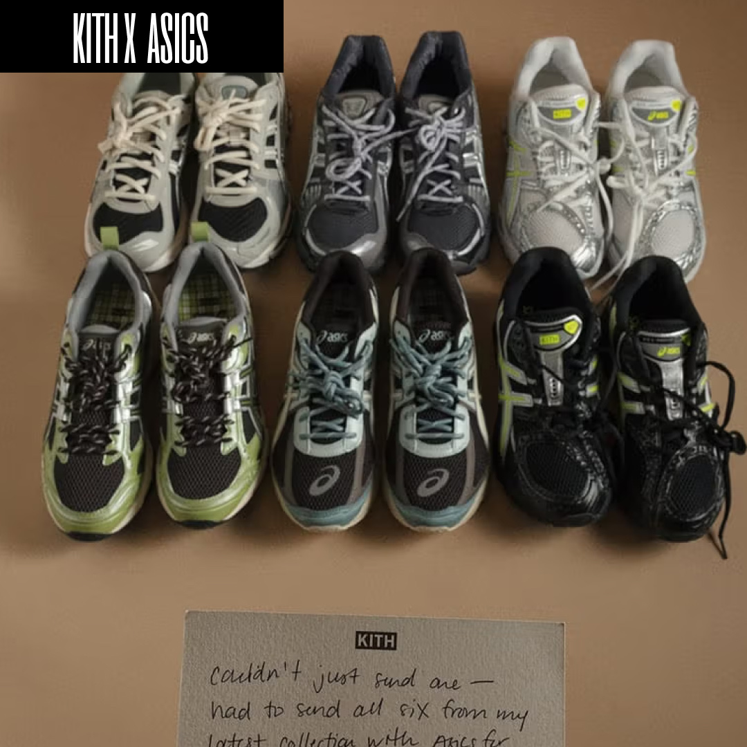 Asics x Kith Gel-Kayano 12.1 Peat Cream, Asics x Kith Gel-Kayano 12.1 Tornado Pure Silver 착용 스타일 - 2