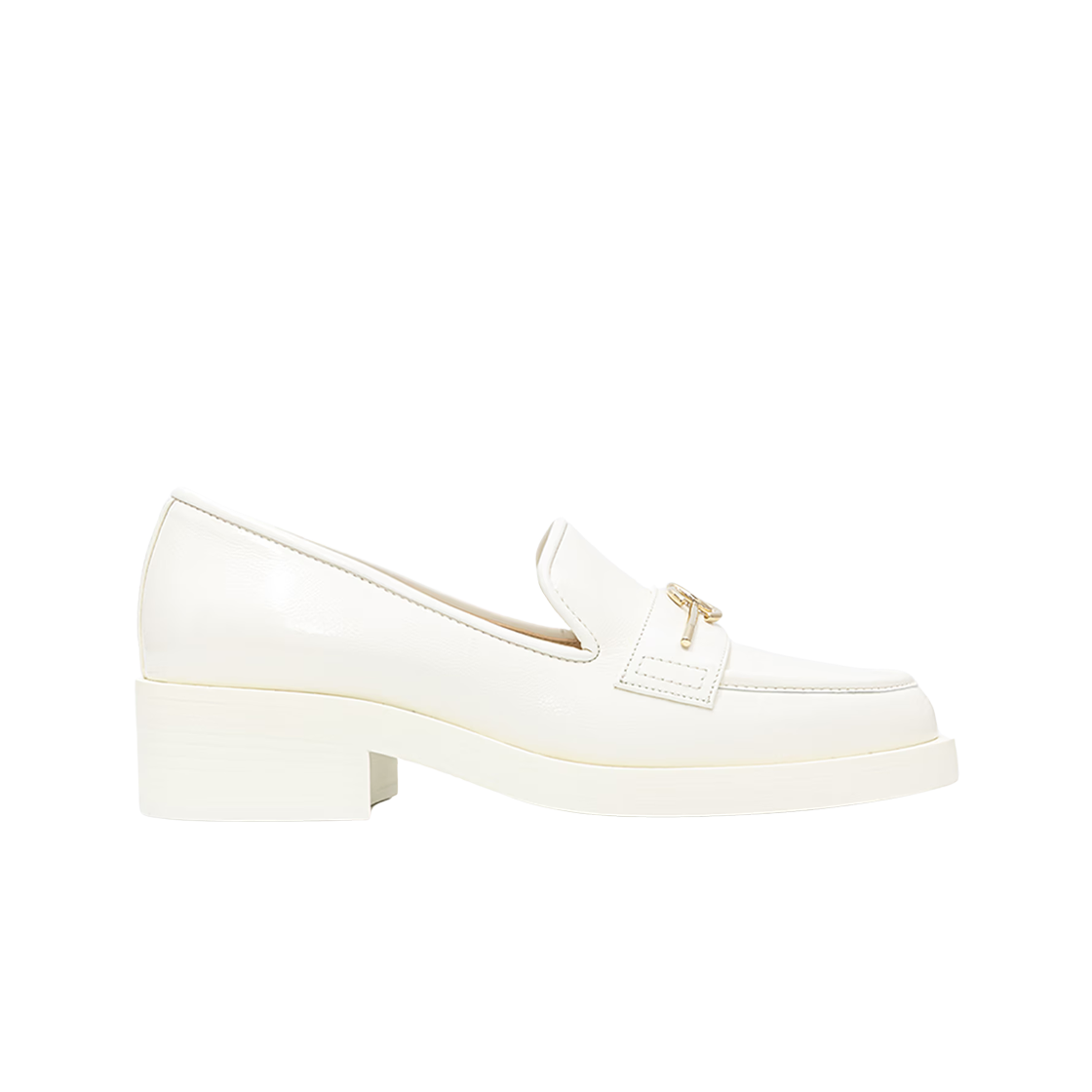 G39520-X56855-0Q857 (W) Chanel Loafers Calfskin Metal & White