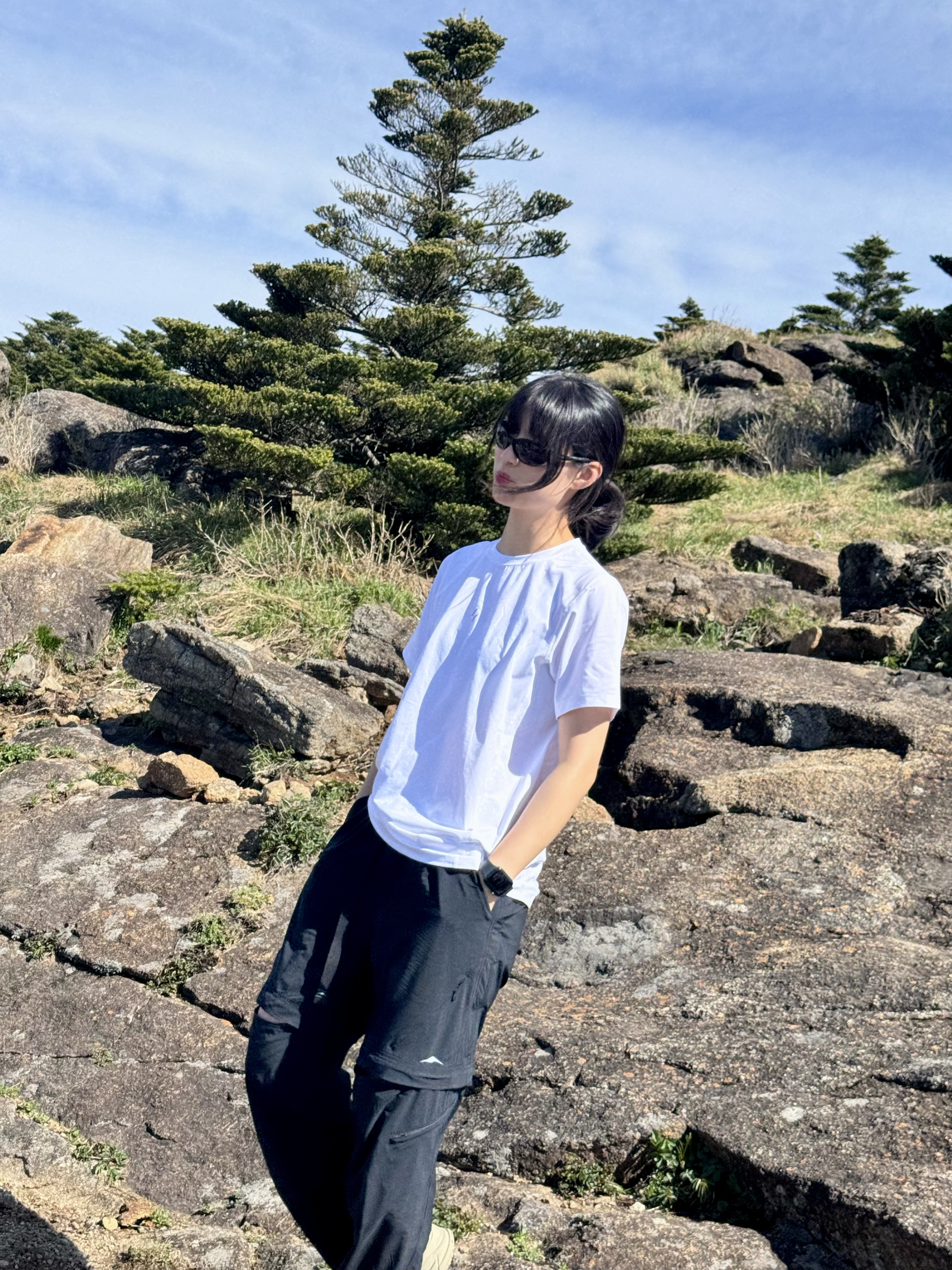 Welter Experiment Brisa Raglan T-Shirt White 착용 스타일 - 4