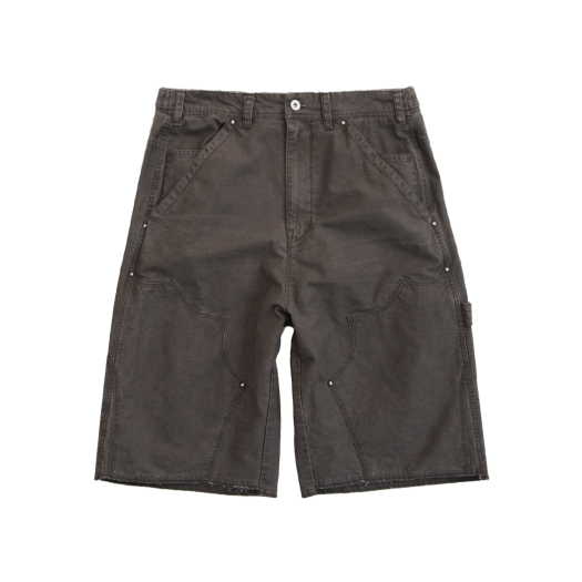 PG5OSP1501C0 Polyteru 1011 Double Knee 1/2 Pants Brown