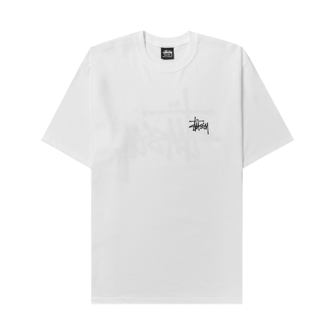 【Stussy】 Basic Stussy T-Shirt White 2024 Stussy Basic Stussy T-Shirt White 2024 / 1905000 / Fashion
