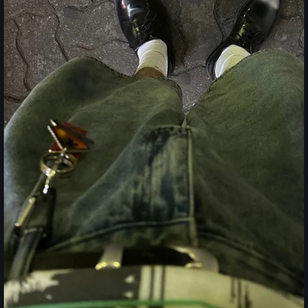 Dr. Martens x Supreme 1461 Gray Silver, Our Legacy Belt 2cm Leather Black 착용 스타일