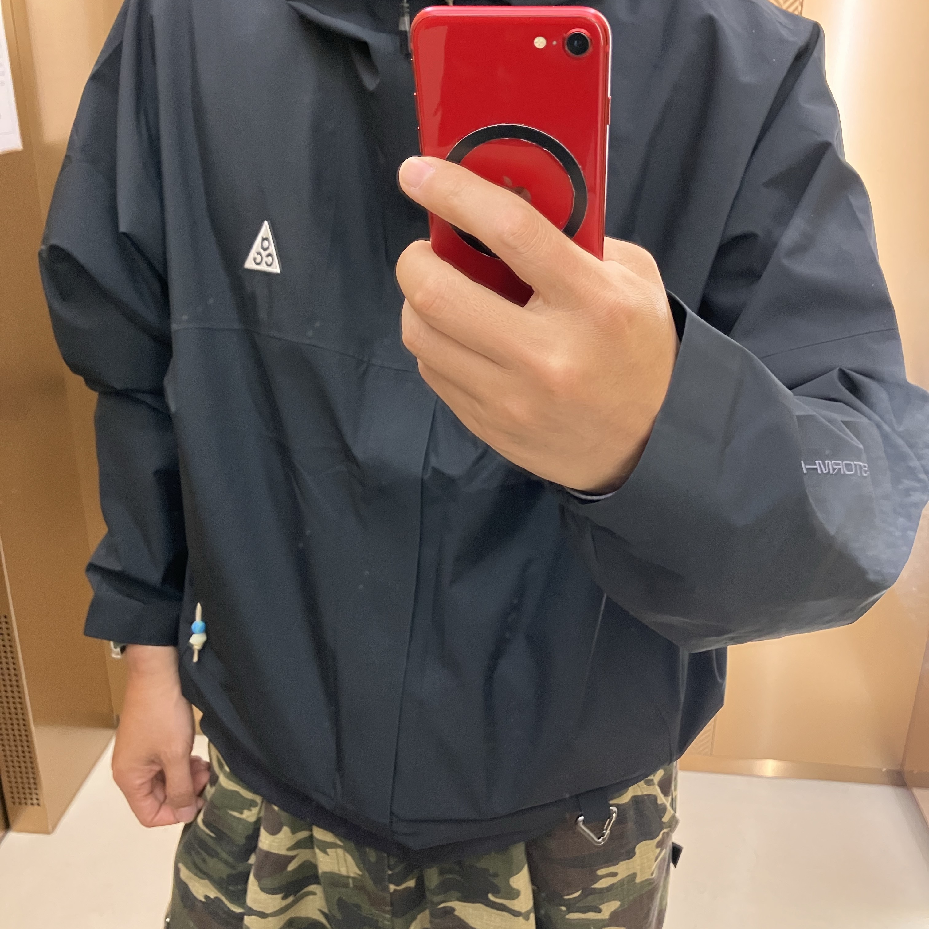 Nike ACG Storm-Fit ADV Cascade Rains Full Zip Jacket Black - Asia 착용 스타일
