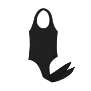 PEYOTE Tie Halter Neck Top Black