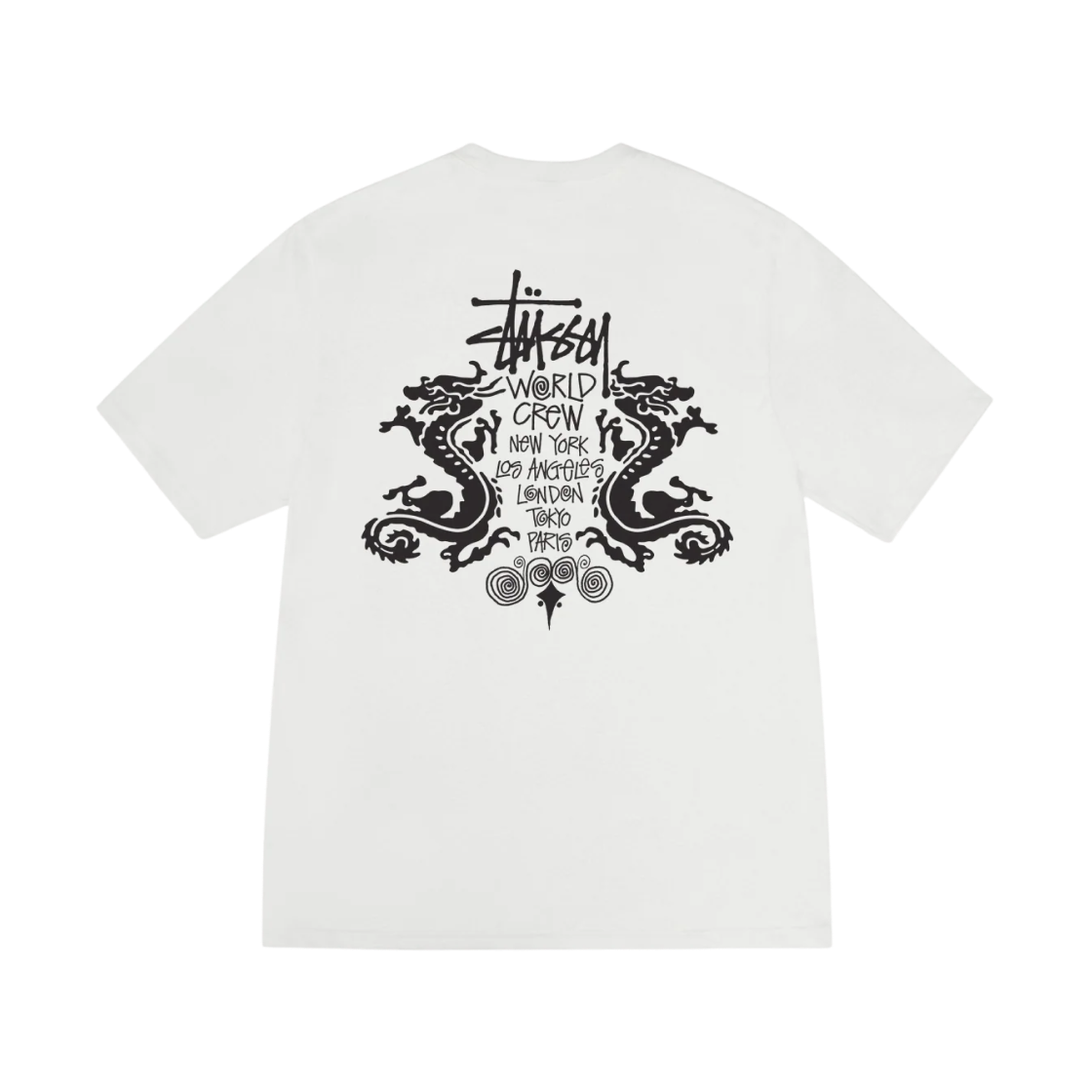 스투시 더블 드래곤 피그먼트 다이드 티셔츠 내츄럴(Stussy Double Dragon Pigment Dyed T-Shirt Natural)