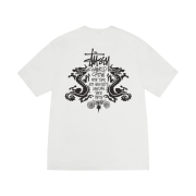 Stussy Double Dragon Pigment Dyed T-Shirt Natural