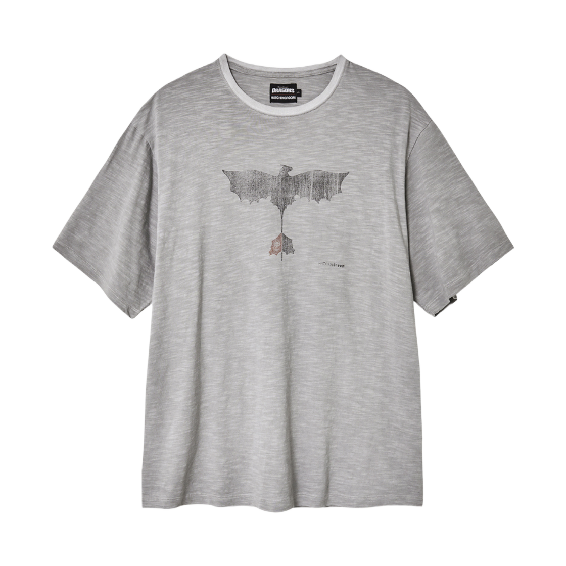 - Hatchingroom x How To Train Your Dragon Toothless Slub T-Shirt Cement