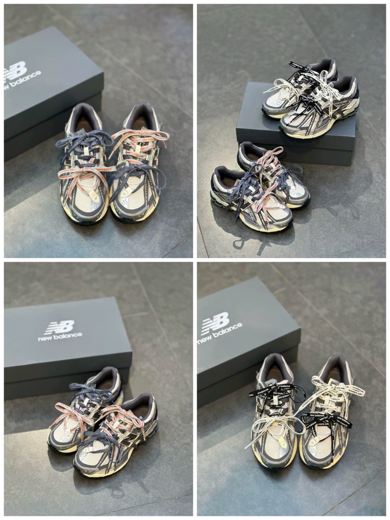 New Balance 1906A Silver Metallic Castlerock 착용 스타일 - 1