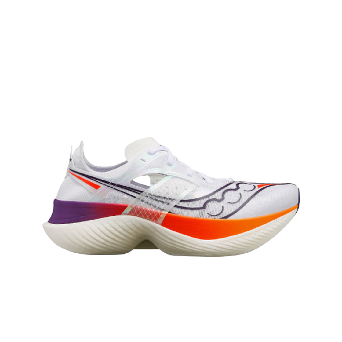 (W) 써코니 엔돌핀 엘리트 화이트 비지레드((W) Saucony Endorphin Elite White Vizired)
