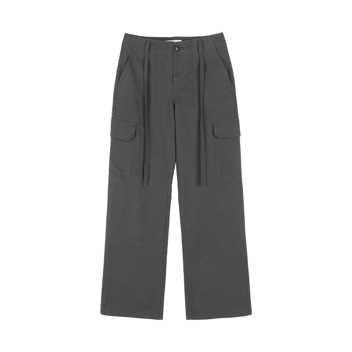 페요테 로우라이즈 스트링 카고 팬츠 차콜(PEYOTE Low-rise String Cargo Pants Charcoal)