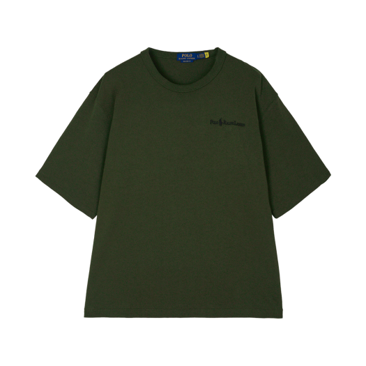 폴로 랄프 로렌 릴렉스핏 로고 저지 티셔츠 다크 그린 - 25SS