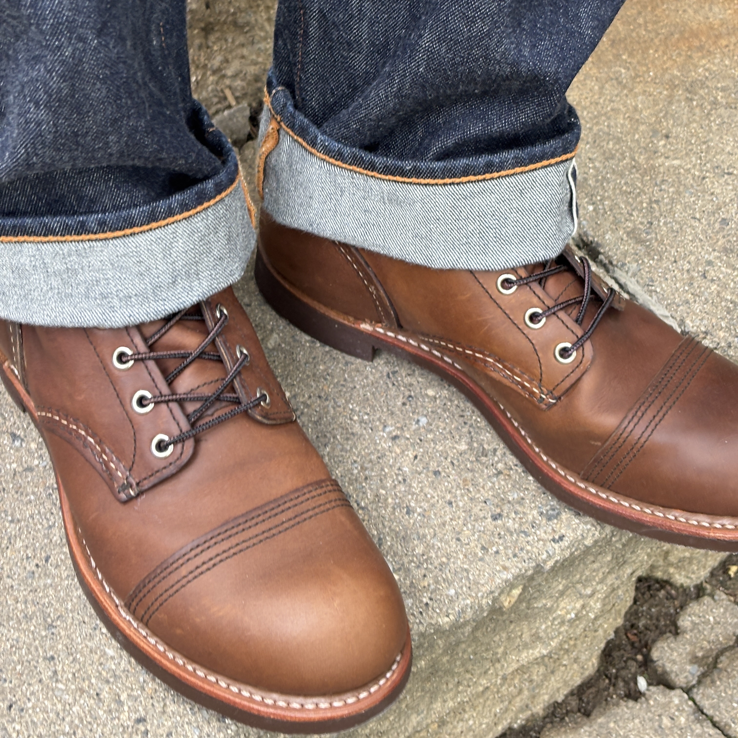 Red Wing Iron Ranger 8111 Amber Harness - D 착용 스타일 - 3