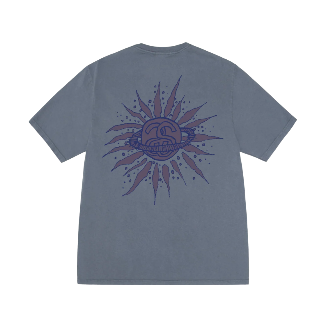 스투시 룩 비욘드 피그먼트 다이드 티셔츠 네이비(Stussy Look Beyond Pigment Dyed T-Shirt Navy)