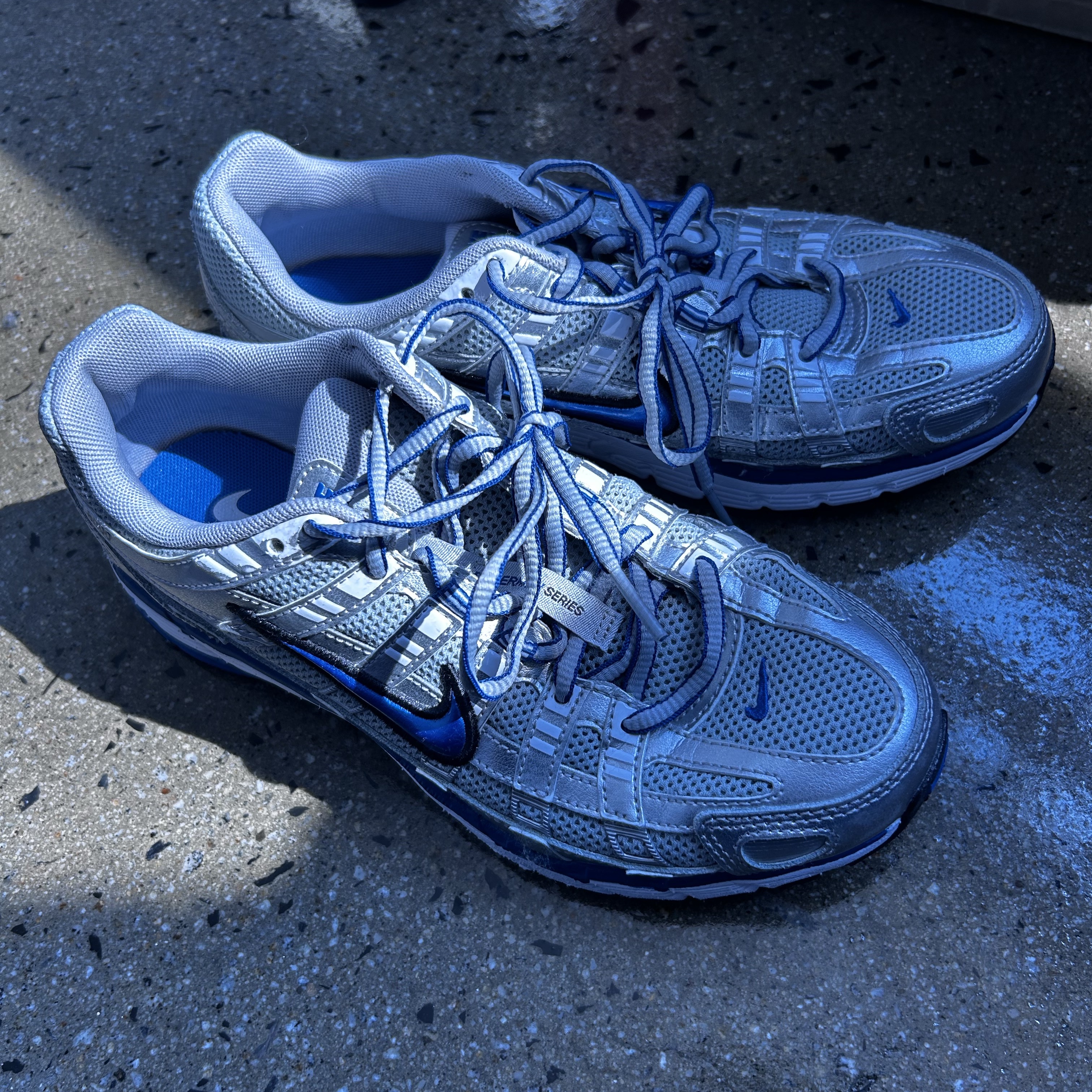 (W) Nike P-6000 Laser Blue 착용 스타일