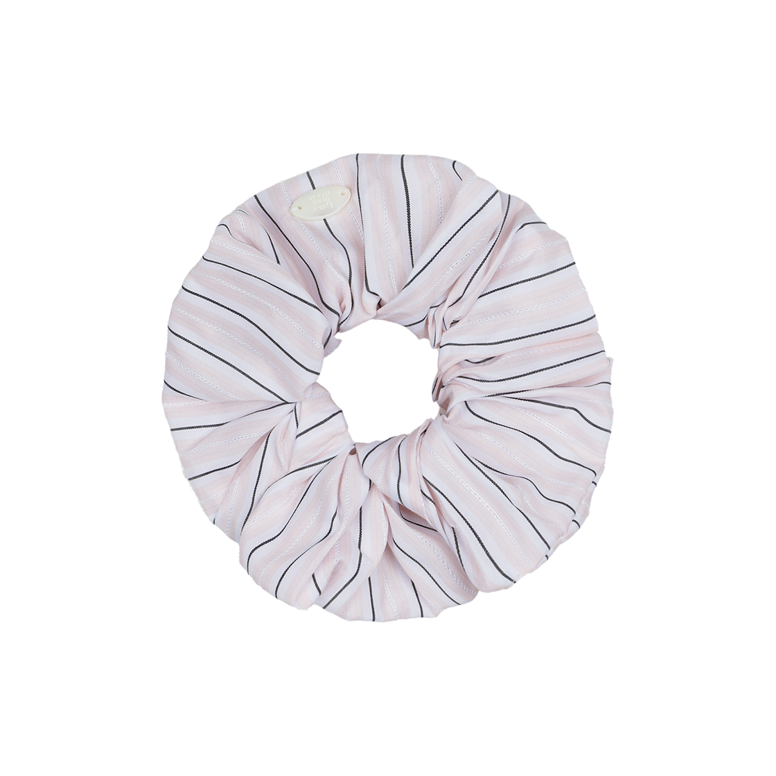 2025HA2077PKOS Letter From Moon Cotton Stripe Scrunchie Pink - 대표 이미지 #1